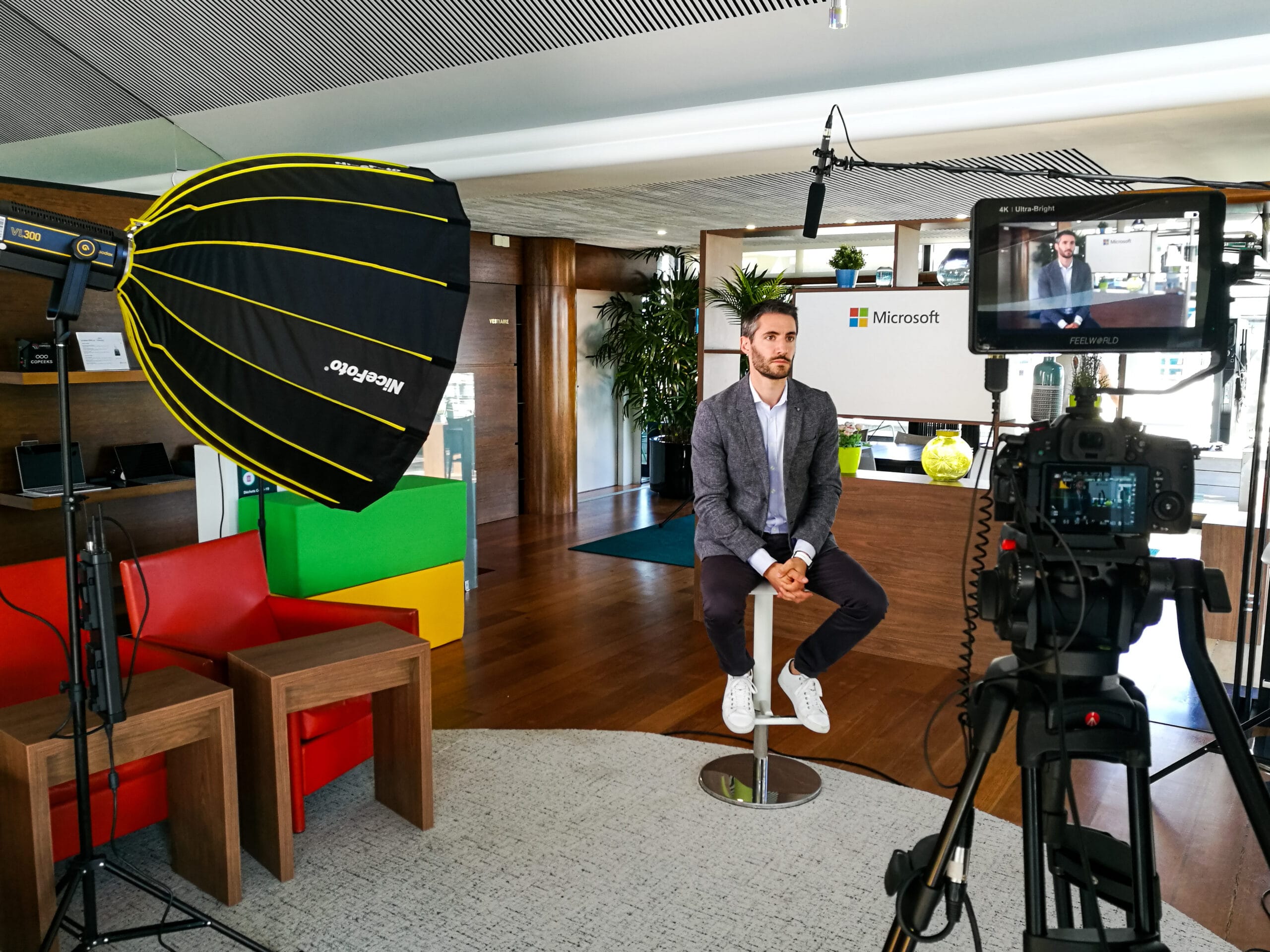 Tournage d’un film professionnel